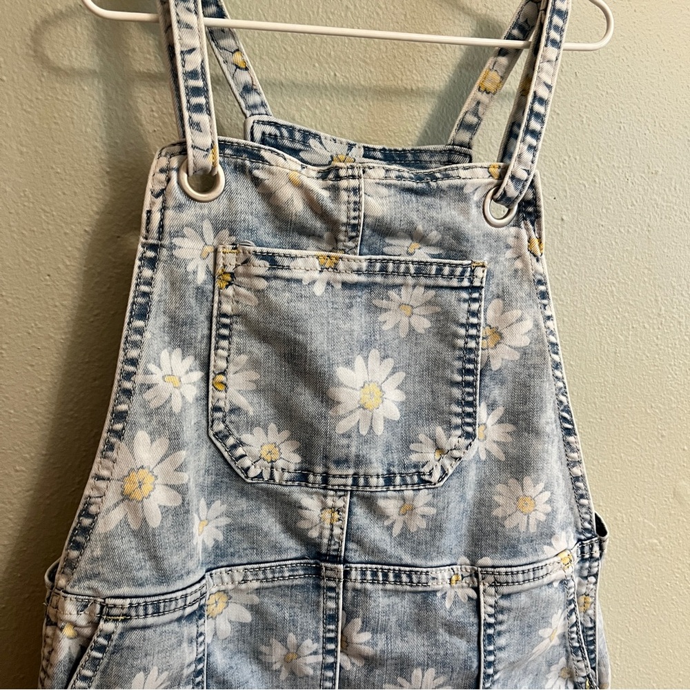 Cat & Jack Girls Daisy Denim Jumper - Picture 2 of 3